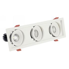 DX200244  BEZZ 12-3 , 12W Recessed Spotlight 3x1000lm 25° 3000K IP20/IP44